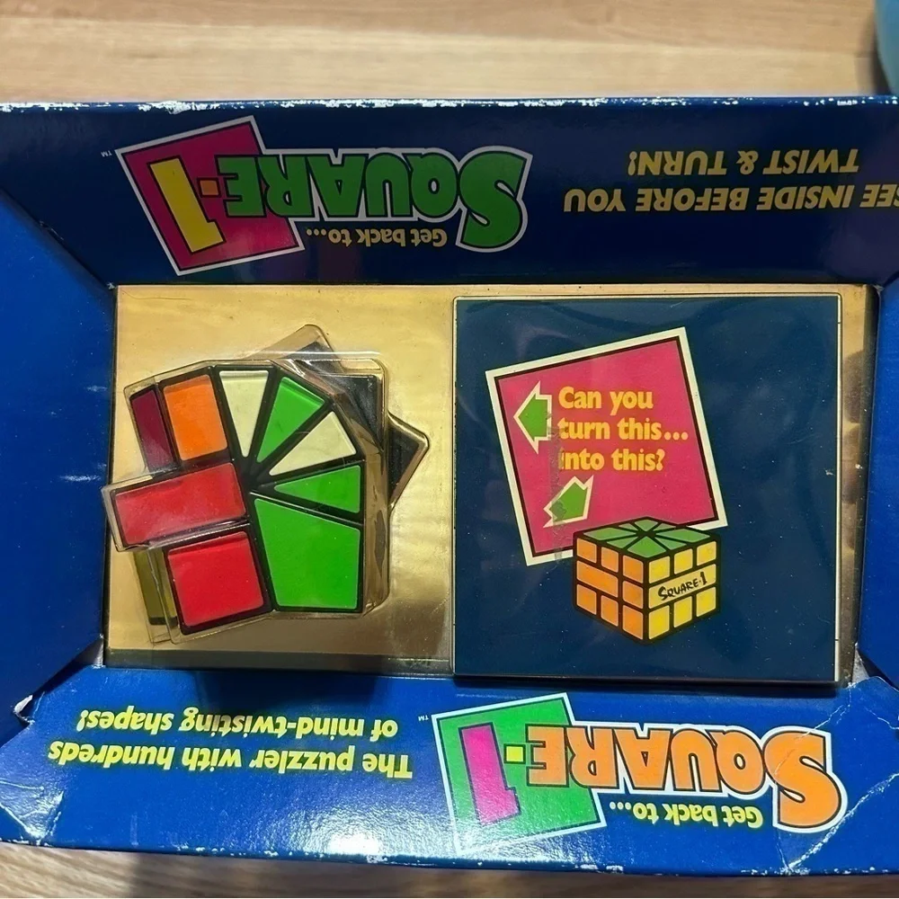 Vintage Get Back to Square 1 Puzzler Rubik’s Cube 1991 NEW